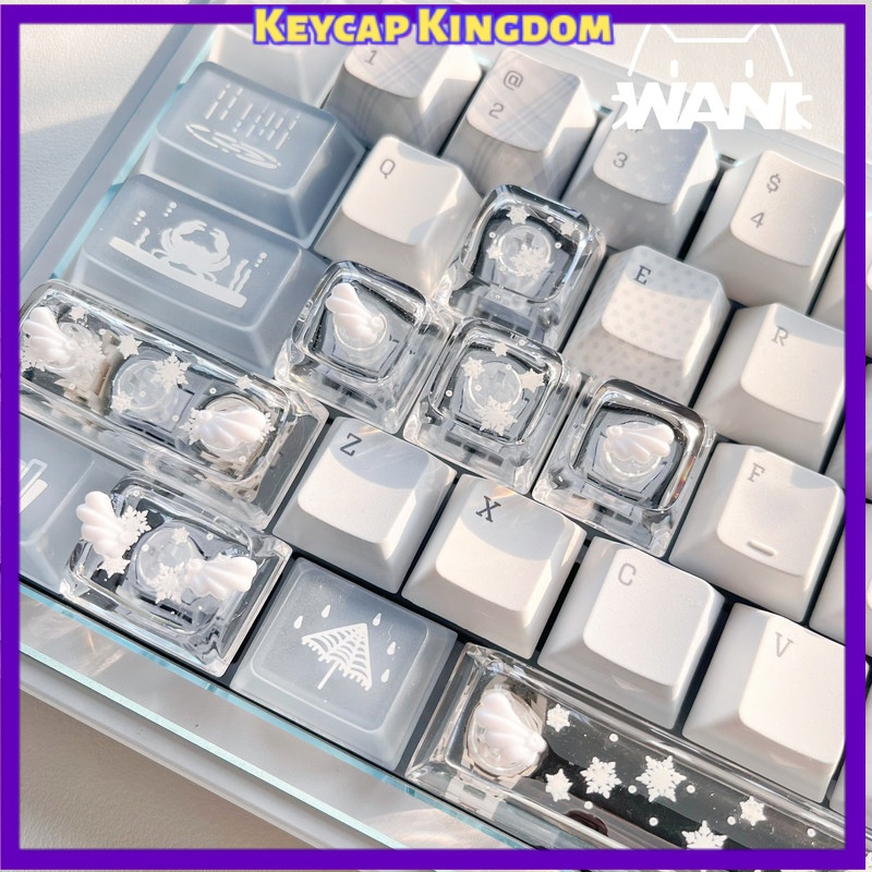 Gaming Accessories Dropshipping Suppliers - Originele Snowflake Angel Thema Key Dropping