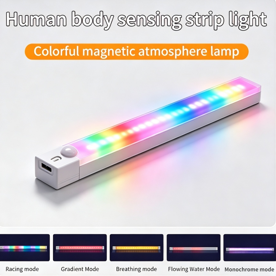 Accessories For Your Gaming Room - Oplaadbare RGB LED-bureaulamp Bewegingssensor Magnetische lichtbalk