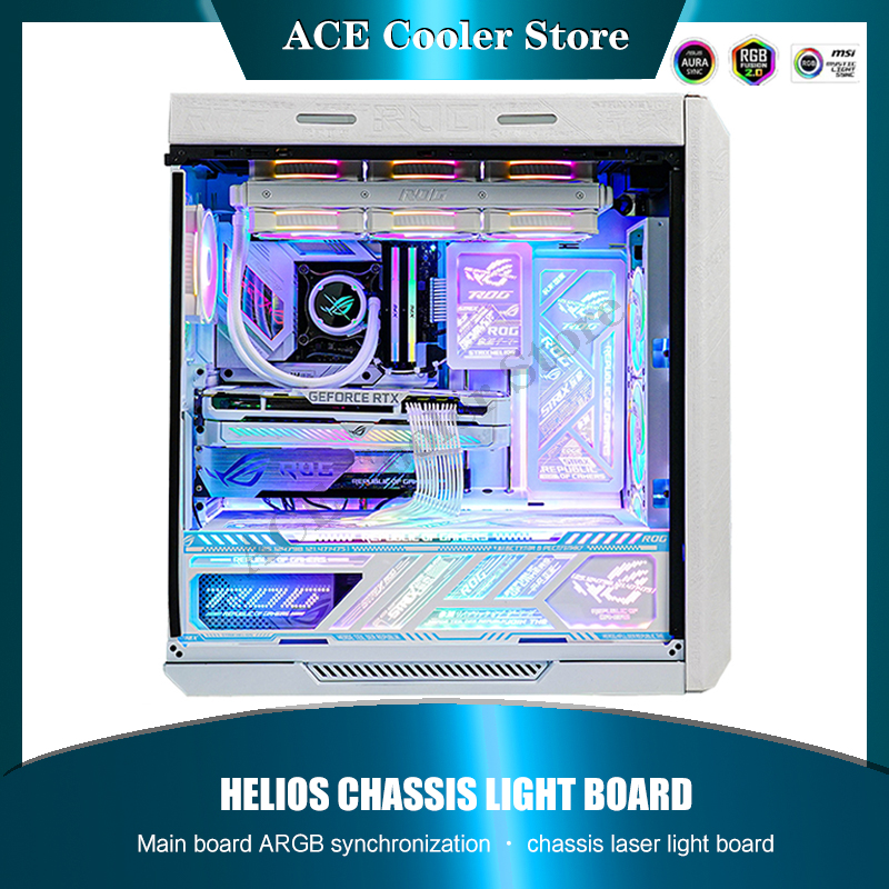 Gaming Accessories Desktop - RGB Spiegel PC Case Backplate Panel
