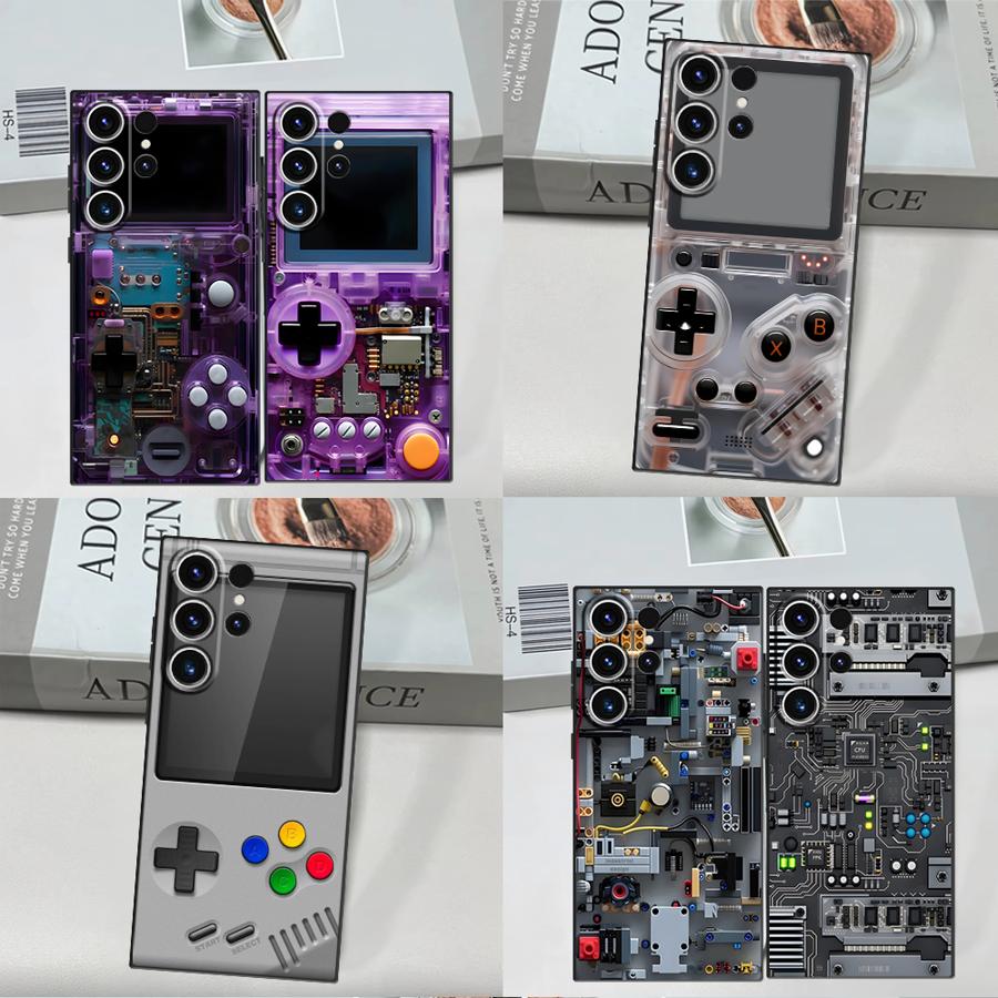 Gaming Accessories For Your Phone - Paarse gaming console telefoonhoesje voor Samsung