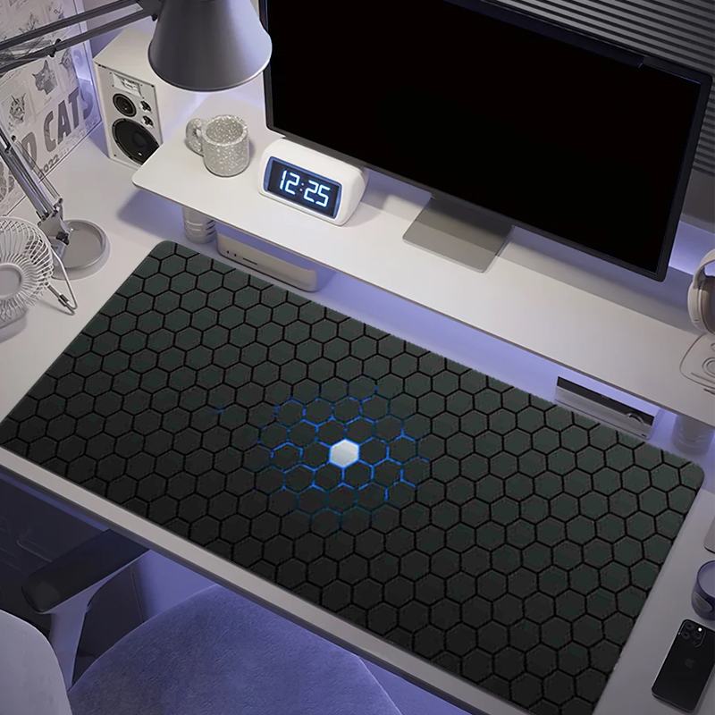 Gaming Office Accessories - Hexagon Grote Gaming Muismat Rechthoekig XXL