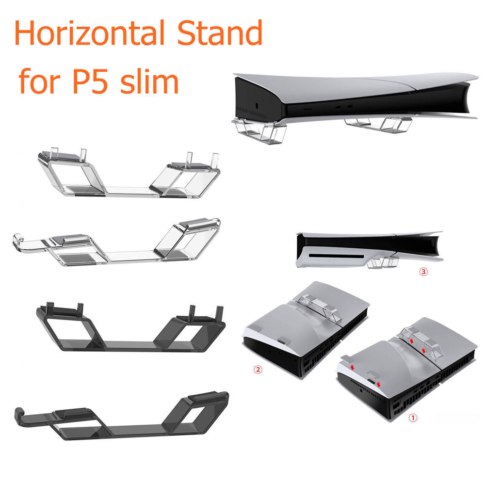 Gaming Accessories Holder - Horizontale standaard voor PS5 Slim digitale/schijfgameconsoles