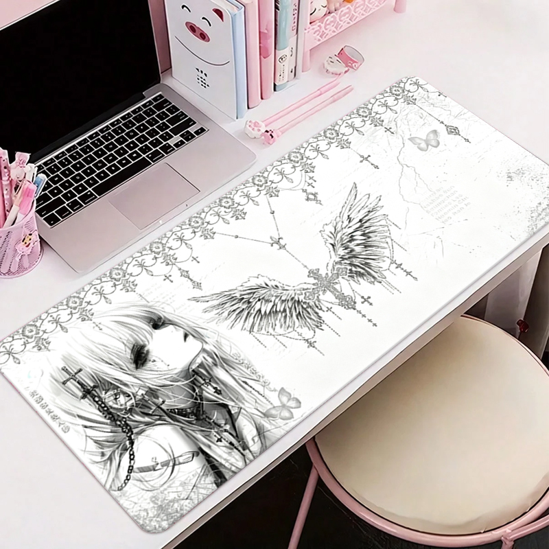 Leren muismat Zwart Wit Anime  - Gaming Office Accessories recensie en prijs